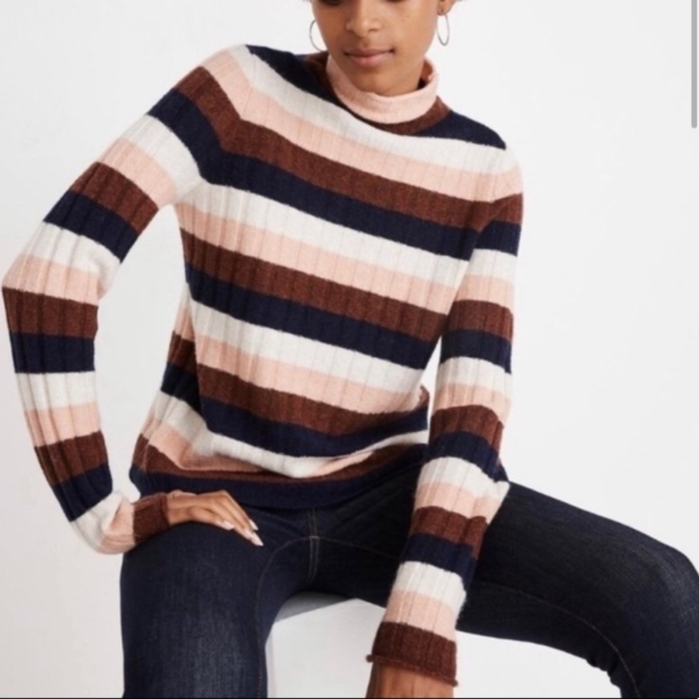 ❗️Last Chance Madewell Striped Turtleneck